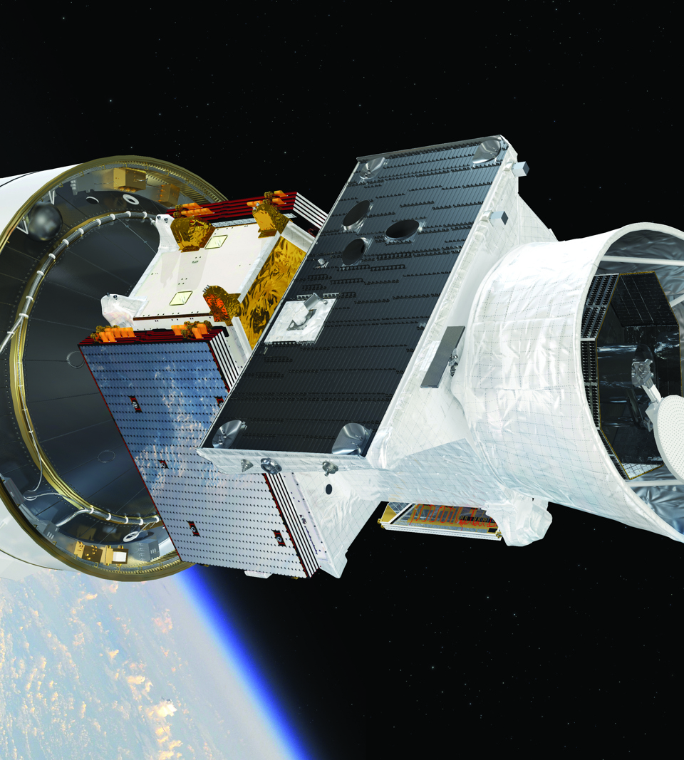 Bepicolombo in low Earth orbit.