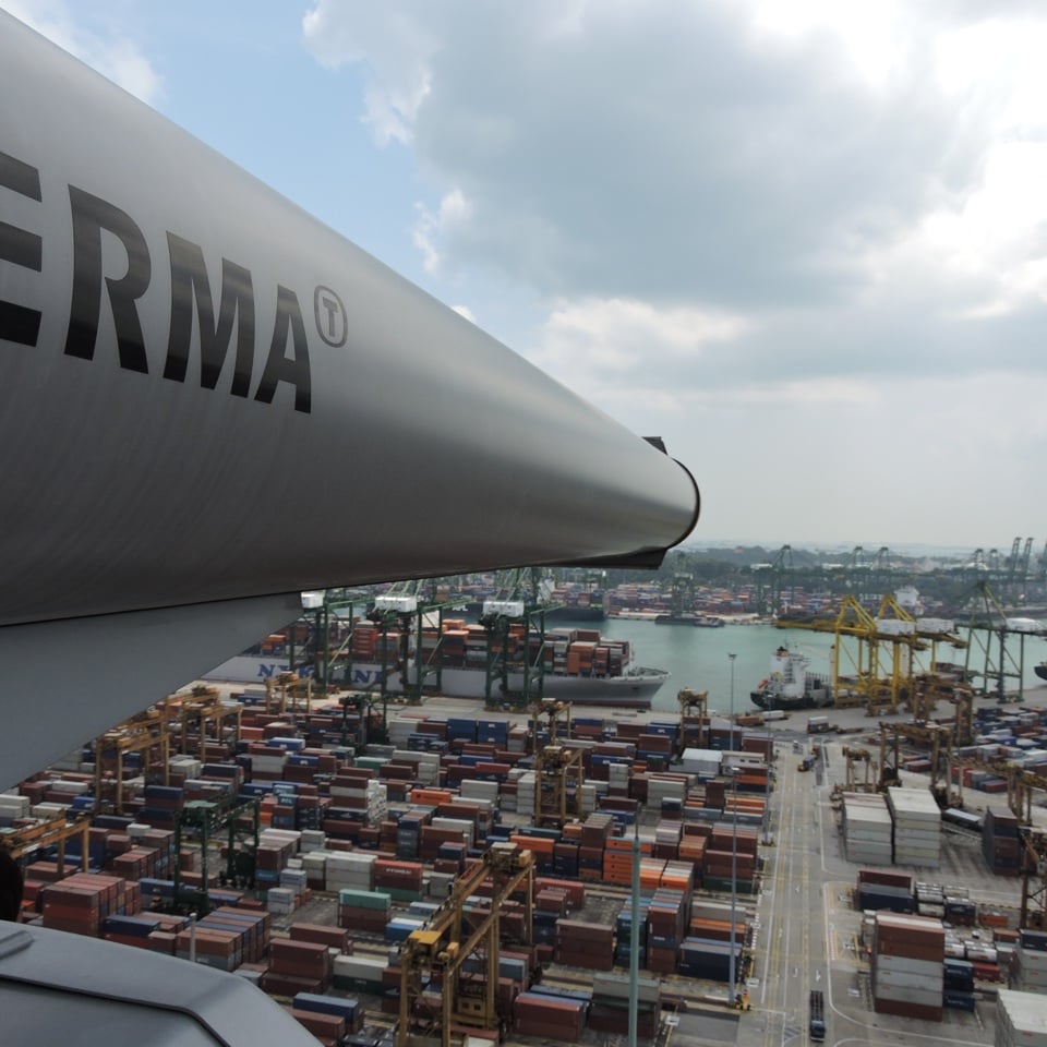 Singapore Port, protected by Terma SCANTER Radar