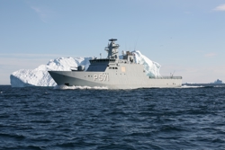 HDMS Ejnar Mikkelsen P571 patrol vessel.