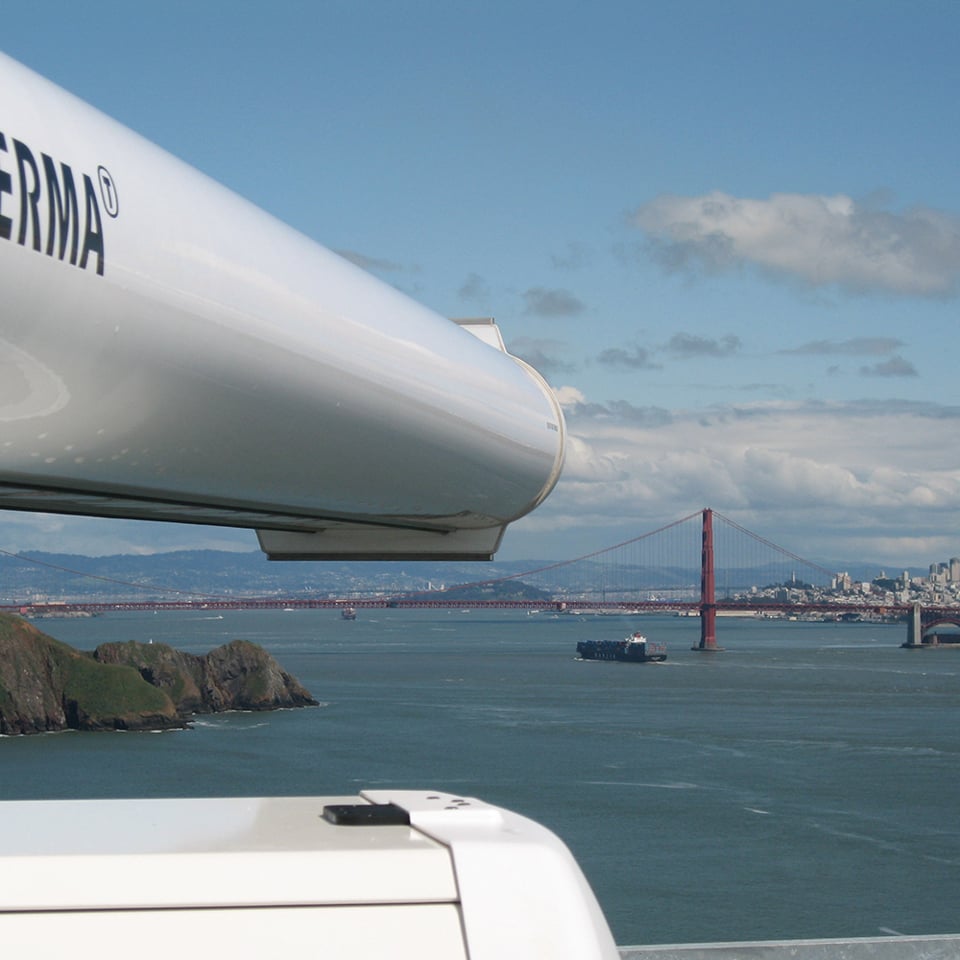 Terma SCANTER Radar with Golden Gate Bridge In Background
