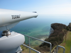 Terma SCANTER radar on coastline of Bornholm in Denmark.