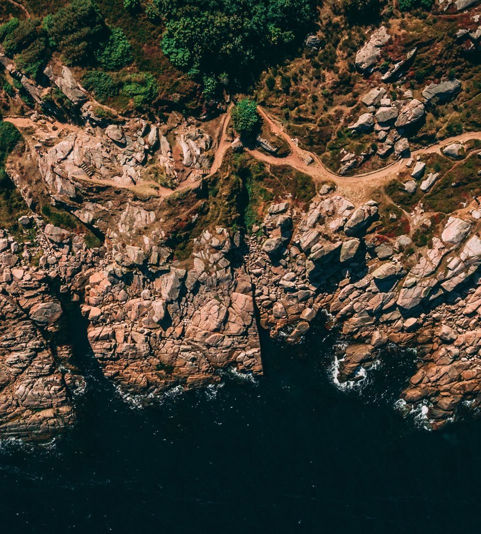 Coastline of Bornholm, Denmark, protected by Terma radars.