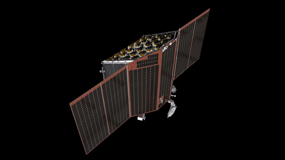 Illustration of ESA's PLATO spacecraft.