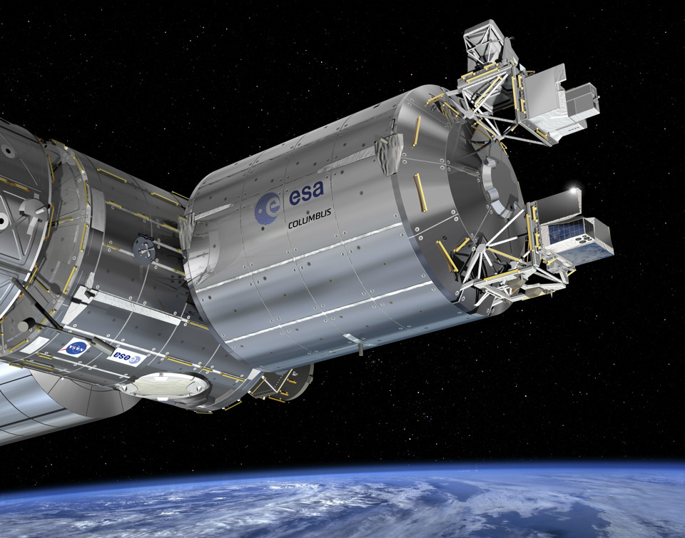 ASIM installation on ISS, Artist's impression of ASIM installed on the Columbus Module