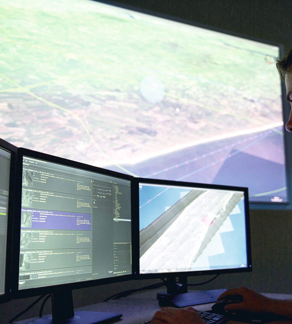 Defence command and control room.