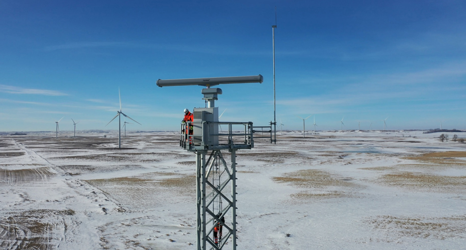 Terma SCANTER radar at a wind farm. 