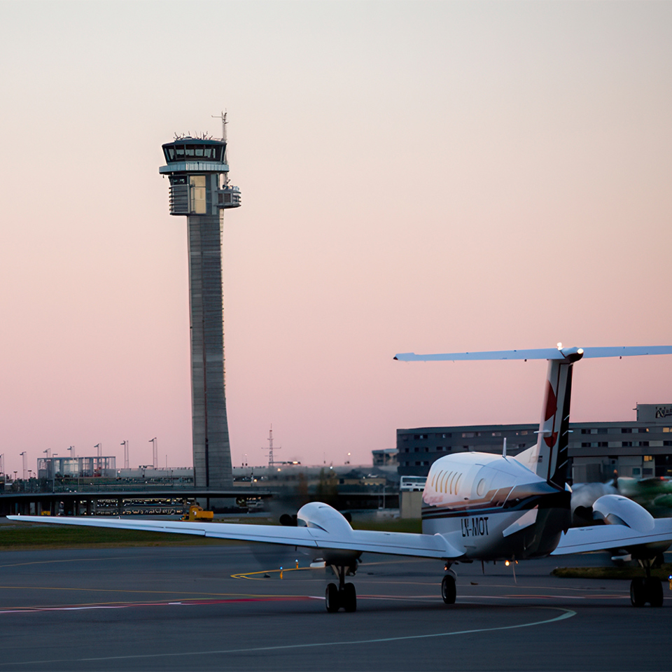 Control Tower At Oslo Airport 1000X1000px