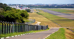 Airport runway.