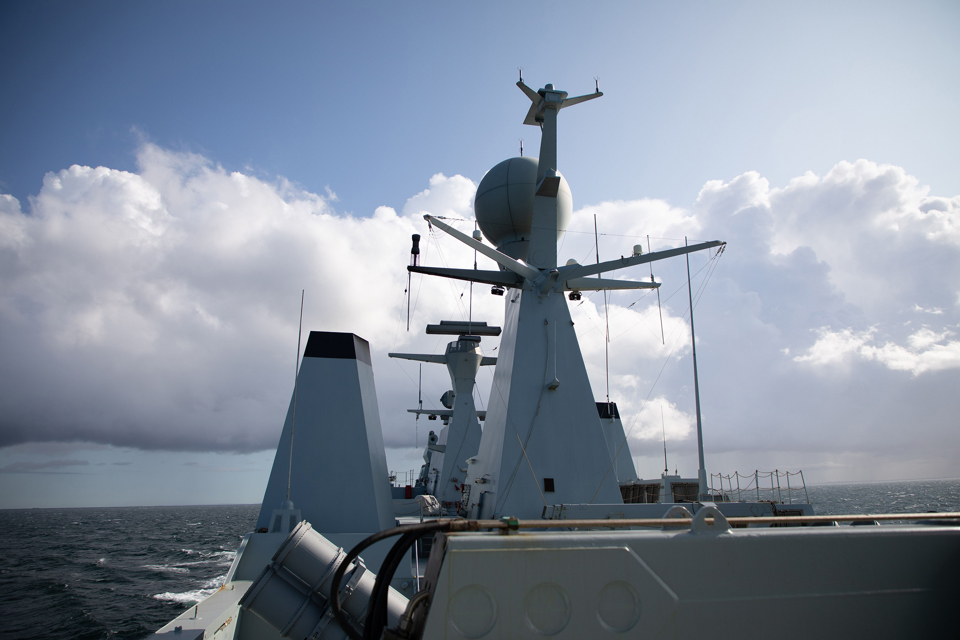 Terma SCANTER radars on a navy vessel.