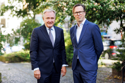 Carsten Dilling, Chairman of the Board of Directors of Terma and Mikkel Svenstrup, Chief Investment Officer at ATP