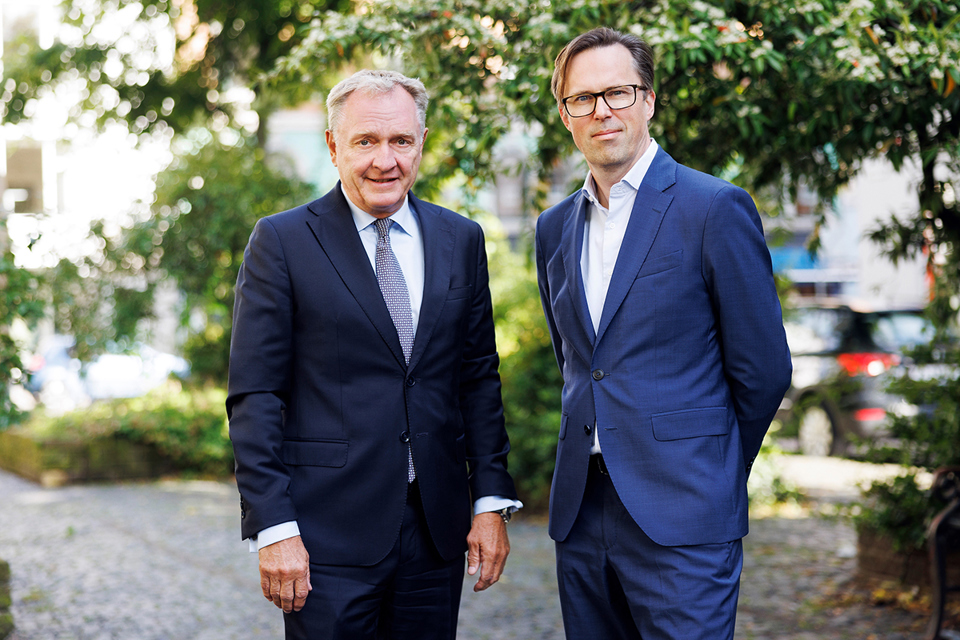 Carsten Dilling, Chairman of the Board of Directors of Terma and Mikkel Svenstrup, Chief Investment Officer at ATP