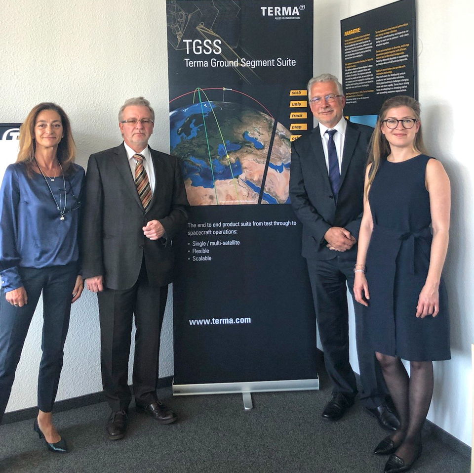 MEP Michael Gahler visited Terma GmbH in Darmstadt, Terma Space