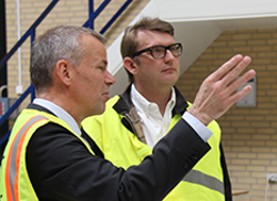 Troels Lund Poulsen visits Terma Aerostructures.