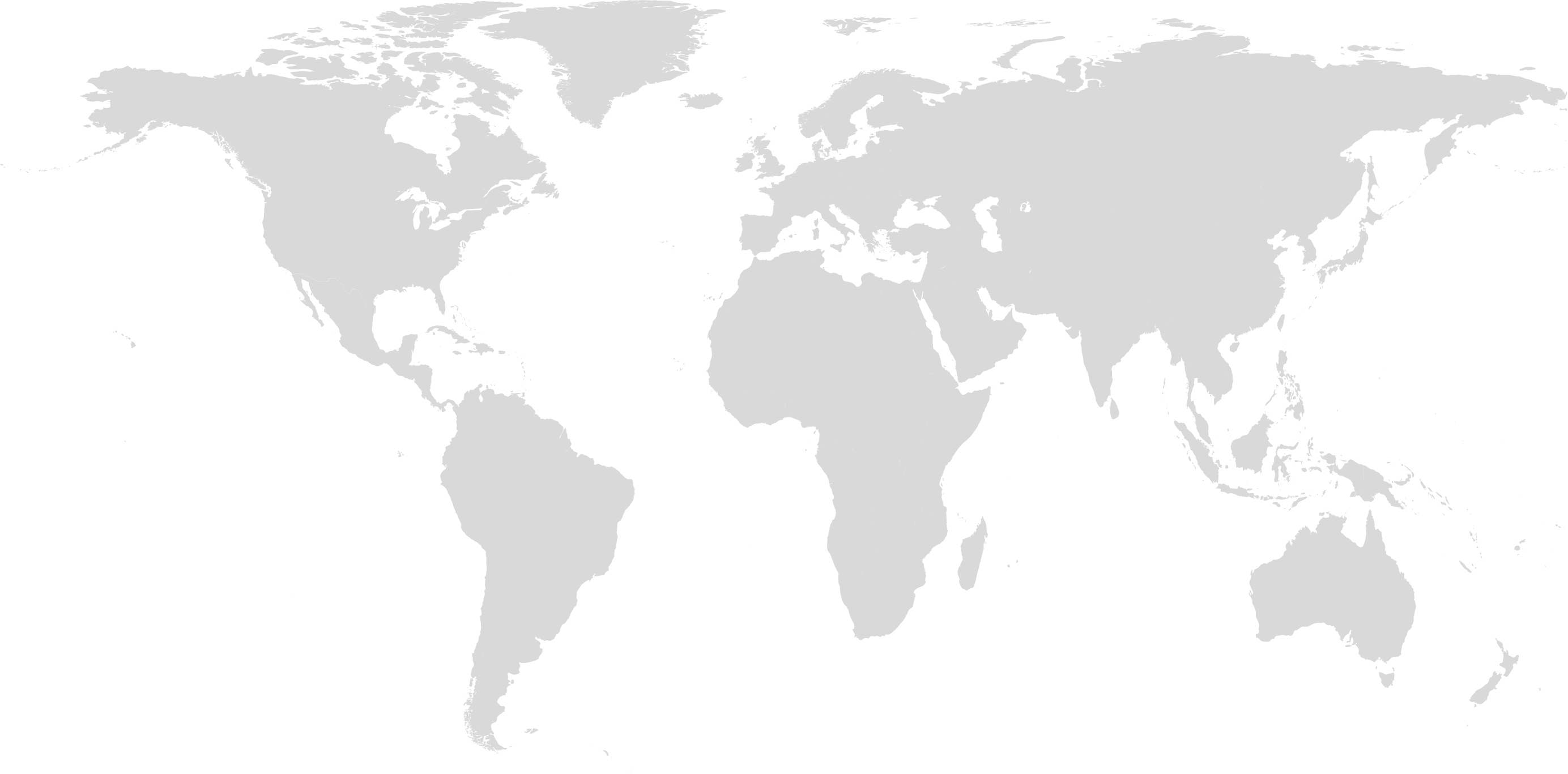 World Map vector. Gray similar world map blank vector on transparent background. Gray similar world map with borders of all countries and States of USA map, and States of Brazil map. High quality world  map. EPS10.